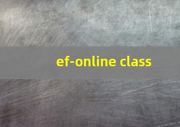 ef-online class